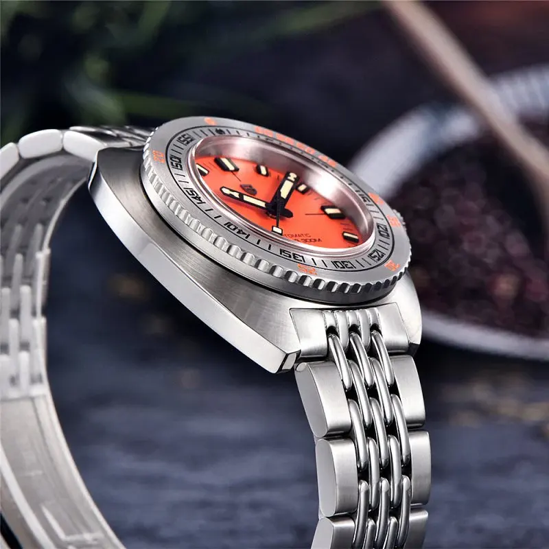 Pagani Design Diver's Automatic Orange Dial Men's Watch-  PD-1719